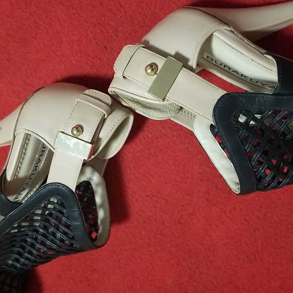 BURAK UYAN - Cage Leather T strap Stilettos Platform Sandals - Picture 10 of 16